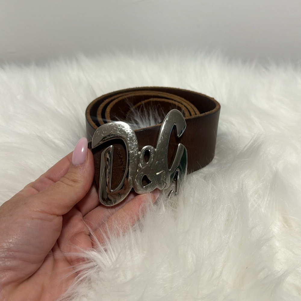 Genuine Leather Brown D&G Belt s 40